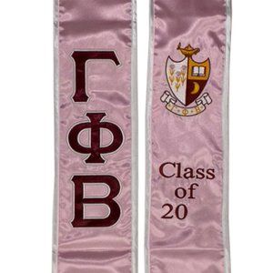 Gamma Phi Beta class of 2025 Graduation Stole Sash